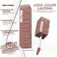 DUNUF 1 thỏi son lì dạng lỏng Velvet Matte, dễ thoa, lâu trôi, đa năng dùng được hàng ngày, dự tiệc, ngày lễ, quà tặng ngày Valentine, trang điểm môi. - Nhiều màu - Xem 10