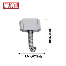 Monogram 1枚漫威官方授权雷神蜘蛛侠珐琅徽章 - 锌合金超级英雄胸针 - 时尚徽章装饰，可装饰衣服和包包，送给朋友和漫威粉丝的礼物 - 1 pc - 查看 12