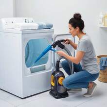 1pc Retractable Dryer Vent Cleaning Hose - Flexible Lint Remover Vacuum Cleaner Attachment, Suitable For Most Vacuums, Laundry Room Vent Cleaning, Dryer Lint Removal | Soft Hose Design | Plastic Material - Blue - View 8