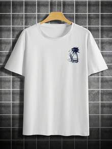 Beach House T-Shirt Unisex Men's Women's Blouse 100% Cotton Premium Top Streetwear New Arrival Immediate Shipping Various Colors!! - 白色 - 查看 2