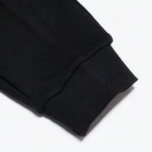 Adidas 女士时尚休闲针织慢跑裤，IA6479，春秋季 - 黑色 - 查看 3