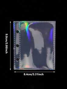 1Pc Single Shell/10Pcs Card Booklet, 3 Inch Mini Photocard Holder Binder Collect Book PVC Idol Pictures Storage Book Chasing Stars Photo Card Album School Stationery Small Card Collect Storage Book DIY Storage Bag, Colorful Idol Album Photo Album, Sticker Card Collection Album - Multicolor - View 6