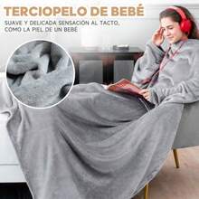 zxxQICEN Cobia Suave y Caliente de ro Pr Cobia Suave y Caliente de ro Pr Manta Sofa Cama Pr Indidual 100% Poliester Frazada de Antiesta 120 * 200 Negrosofa cama - negro - Ver 5