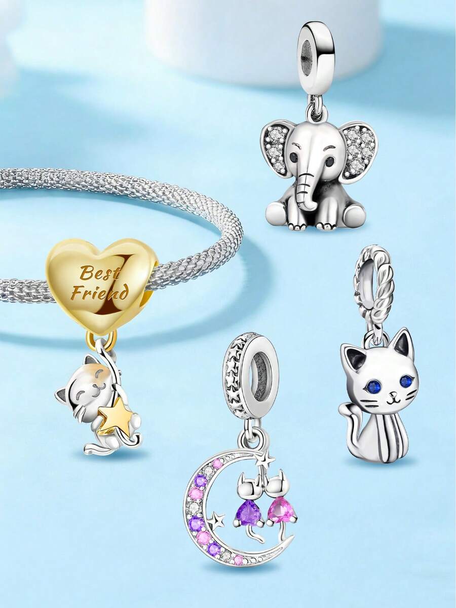 1 mặt dây chuyền hình tháp Big Ben sáng bóng thời trang, thích hợp để tự làm vòng tay và trang sức nữ. - Bộ sưu tập 1 - Xem 1