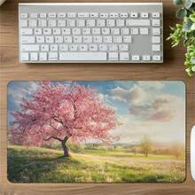 1 Pc Cherry Blossom Desk Mat, Spring Desk Pad, Aesthetic Mousepad, Large Mouse Pad, TCG Playmat, Gaming Gifts, Cute Desk Pad - Gaming Mouse Pad, Non-Slip Desk Pad For Laptop Computer Keyboard, Office Decor - A - View 6