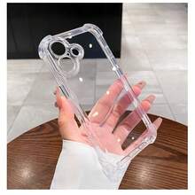 Full Series Protective Case & Screen Protector Set, High Transparency, Lens Protection, Anti-Fall, Anti-Yellowing, Compatible With IPhone 17 Pro Max/17 Pro/17/Air - Transparent Phone Case + Tempered Glass Screen Protector - View 2