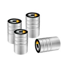 Tapa de válvula de coche de aleación de aluminio, accesorios de cubierta antipolvo para EQ Fortwo Forfour 453 451 452 450 454 Roadster Forjeremy, 4 Uds. ZT8B - B-Plata - Ver 9