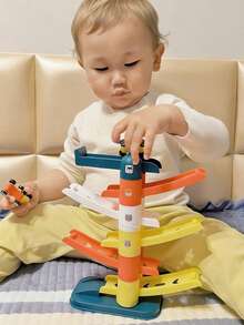 12 piezas Juego de Coches de Carreras en Miniatura con Rampa, Adecuado para Niños de 3-4 Años, 5-6 Años, También es un Gran Regalo para Niños y Niñas de 18 Meses+, Coches de Carreras F1, Juguetes para Niños, Juguetes para Bebés, Regalo de Navidad - Carro de orugas - Ver 3