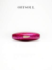 Rhinestone Marble Acrylic Evening Bag, New Wedding Bridal Dress Clutch Purse With Metal Chain Shoulder/Crossbody Strap, Party Banquet Handbag - Hot Pink - View 5