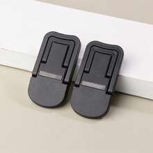 Soporte plegable para ordenador portátil, soporte antideslizante para Notebook Pro, pies de refrigeración invisibles ajustables, 2 uds. 2CZV - Negro SD - Ver 5