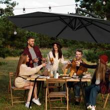 Outdoor Parasol, Stand And Base - 300cm - View 7