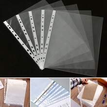 100 Pcs A4 Clear Document Folder, Waterproof Case Transparent Document Bag Paper Holder File Folder, Clear Plastic Folder - 100pcs - View 3