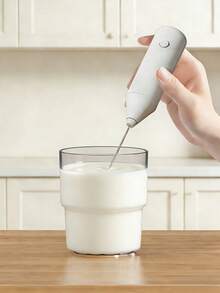 1套电动奶泡器手持式电动奶泡器搅拌器，适用于咖啡、抹茶、拿铁、卡布奇诺、热巧克力 - 彩色 - 查看 9