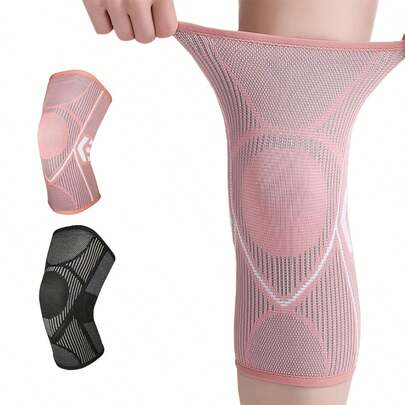 Ginocchiere sportive antiscivolo ed elastiche, supporto per ginocchia traspirante e compressivo, allevia il dolore al ginocchio, assorbimento degli urti, adatte per pallavolo, calcio, danza, yoga, tennis, corsa, ciclismo, fitness, arrampicata, basket