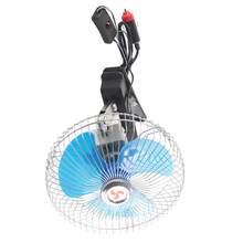 12V 25W Mini Portable Auto Vehicle Clip On Cooling Oscillating Fan for Car Truck Dashboard - Ventilador oscilante para automóvil - Ver 2