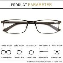 New Fashion Reading Glasses, Unisex, Metal Optical Frame, Glasses Case Set - Clear - View 3