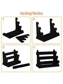 1个可拆卸手镯展示架，适用于手表和手镯，家居收纳展示整理架，收纳盒，天鹅绒首饰手镯手表发箍展示架，立式塔形手镯发箍T型架收纳盒，女士衣橱整理架，首饰展示架，天鹅绒首饰架发箍手镯展示架，首饰配件收纳架 - 彩色 - 查看 4