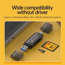 Kodak 4-In-1 Card Reader USB 3.0 And Type-C Universal Card Adapter, Multi-Functional Adapter For SD Card And Micro SD Card - MicroSD & SD Card Adapter - View 6