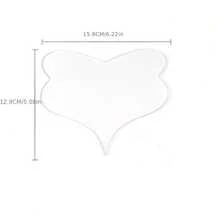 可重复使用硅胶抗皱提拉胸贴 - 隐形护肤胸贴，抗皱护理贴，羽毛形胸贴，可重复使用心形抗皱光滑胸贴 - 彩色 - 查看 7