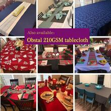 Obstal 210GSM Rectangle Red Tablecloth, Christmas Decorations Table Cloth Waterproof, Table Cover Protector For Holiday Party Use (Rio Red,60 X 102 Inch) - Rojo - Ver 5