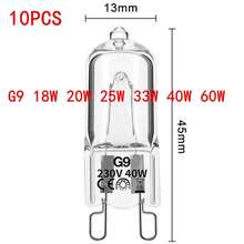 1/5/10 Uds G9 18W 20W 25W 40W 60W 230V bombillasógenas ecológicas cápsula bombillas de lámpara LED cuentas insertadas lámpara de cristal bombillaógena NAXB - 60 W - Ver 3