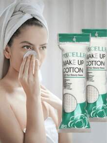 100pcs Round Pads, Dual-Use, Lint-Free Makeup Remover Pads, Soft And Low-Allergenic, Suitable For Facial And Eye Cleaning, Care And Makeup Removal - A - View 12