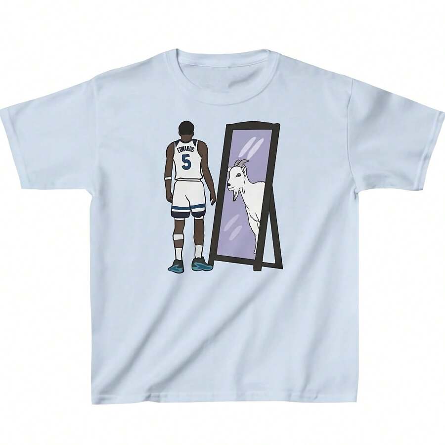 Youth T-Shirt Anthony Edwards Mirror GOAT Tee Kids Sizes - 款式12 - 查看 1