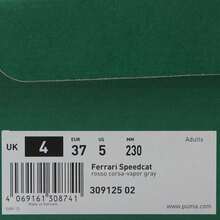 Puma Unisex Ferrari Racing Car Style Low-Top Casual Sports Sneakers 30912502 - Red and White - View 7