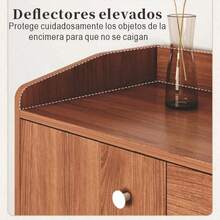 120cm Zapatera Organizador De Gran Capacidad Para Vestíbulo - Marrón - Ver 4