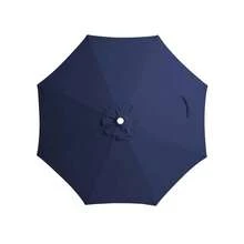 9 Ft Patio Umbrella Replacement Canopy For 8 Ribs, Table Market Yard Umbrella Replacement Top Cover-Navy (Canopy Only) - Navy - 查看 1