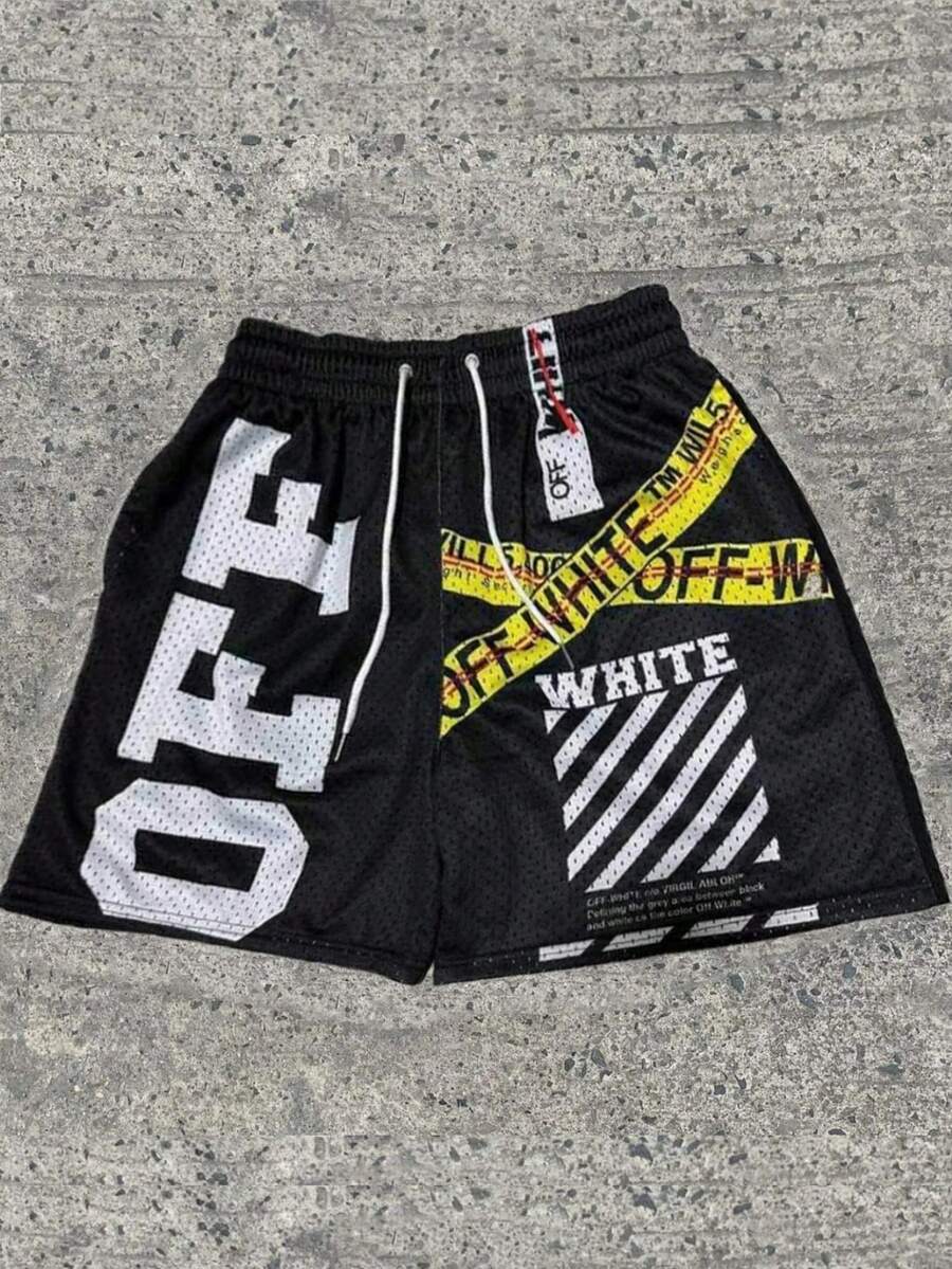 Men's Statement Print Shorts Fashion Designer Patterned Casual Daily Wear Shorts - 彩色 - 查看 1