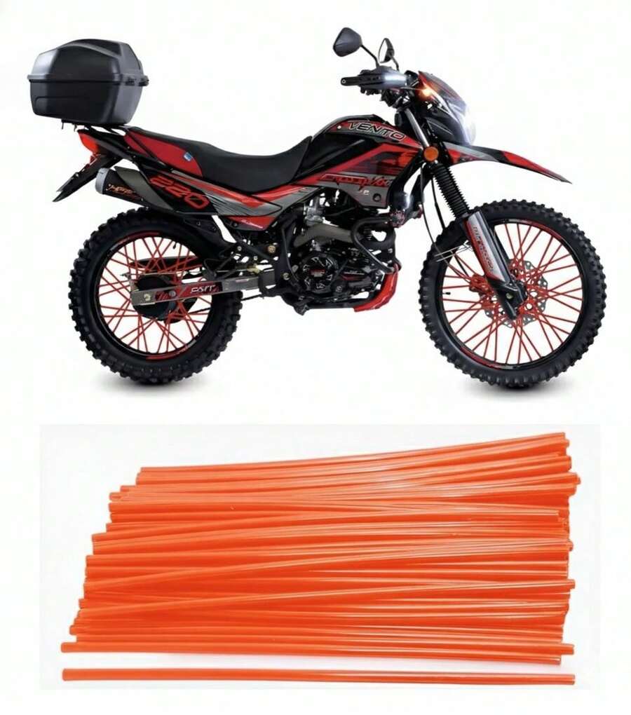 Cubierta para Rayo de Moto RS-CRA-11020 - Naranja - Ver 1