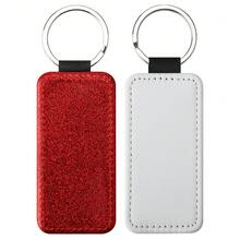 1PC Customized Heat Transfer Keychain, Personalized Photo Keychain, PU Leather Glitter Creative Keychain, Customized 2D Flat Hanging Decoration, Backpack Pendant Decoration, Customized Pet Memorial Gift, Surprise Gift, Beautiful Accessory, Romantic Gift, Customized Text, Boyfriend/Girlfriend Gift, Parents/Mother Gift, Couples/Couple/Best Friend Gift, Holiday Gift Partner - Multicolor - View 21