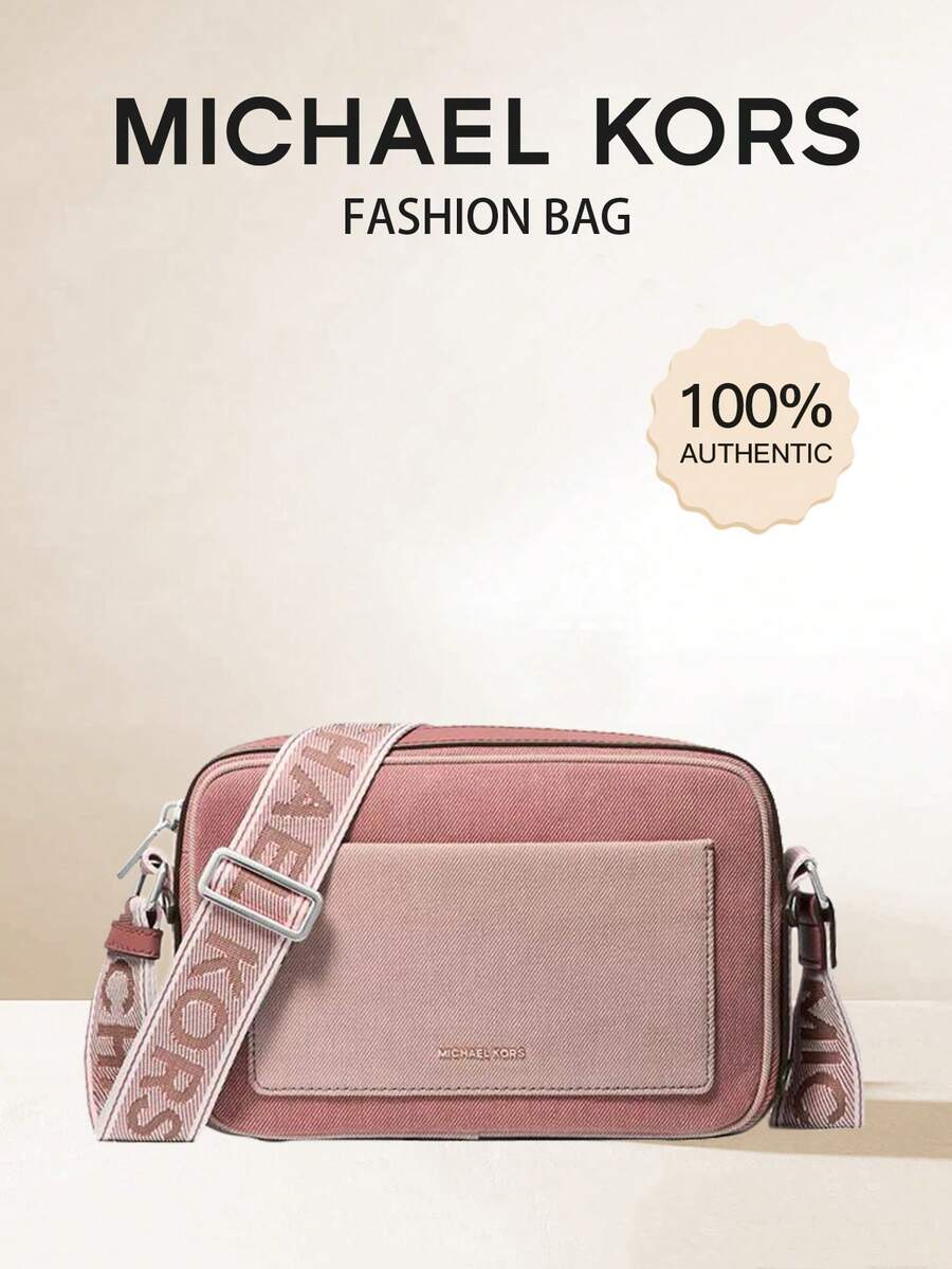 Michael Kors MAEVE Women's Small Crossbody Bag, Zipper Closure Shoulder Bag With Wide Strap - Pink - View 1