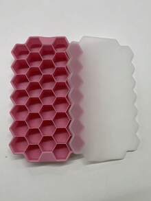 Silicone Ice Cube Tray, Honeycomb Mesh Mold, With Lid, Suitable For Making Homemade Ice Cubes And Reusable. 37 Holes. - Multicolor - View 10