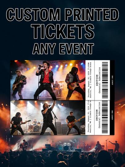 1pc Custom Personalised Event Ticket,Custom Concert Ticket, Country's Cool Again Tour,Editable Tour Ticket, Tour Ticket, My Kinda Saturday Night Tour, Canva Template, Surprise Gift, Concert Ticket