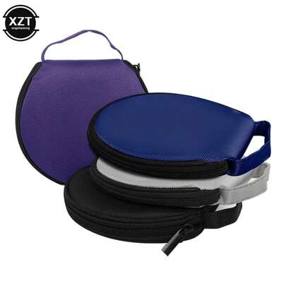 Estuche portátil para CD y DVD, bolsa de almacenamiento de tela Oxford de doble uso con 20 capacidades, Soporte redondo con cremallera para el hogar y el coche G60Y
