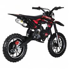 Mini Dirt Bike, 49CC 2-Stroke Gas Powered Motorcycle With Off-Rode Tire, Front Rear Disc Brakes, Shock Absorption Pocket Motorbike, Up To 25 Mph, Max Load 330 LBS - Red - View 11