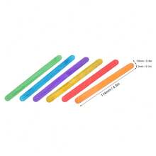 300 unidades de palitos de madera de colores para helados, manualidades DIY, palitos de madera para helados para el verano en casa. - Multicolor - Ver 7
