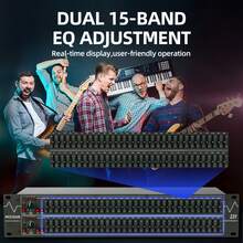 31-Band Dual Channel Graphic Equalizer-Professional Stereo EQ For Home Audio & DJ Setups - US A Type Plug(110-127V) - View 5