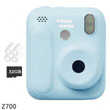 2.4英寸屏幕,儿童即时打印相机,1080P自拍数码相机,便携式旅行玩具,适合3-12岁男孩女孩,完美的生日礼物 - 彩色 - 查看 14