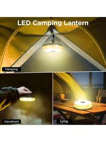 سلسلة أضواء LED قابلة للشحن ب- 8 أوضاع، مقاومة للماء، قابلة للتمديد والطي، أضواء ديكور أجواء حفلات الشواء والحديقة الخارجية - مقاس واحد يناسب الجميع - مشاهدة 7