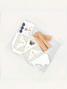 10pcs Eid Mubarak Gift Bags With Bow Ribbon, Novelty Cake Shaped Party Gift Boxes, Suitable For Eid Celebration - Multicolor - View 9