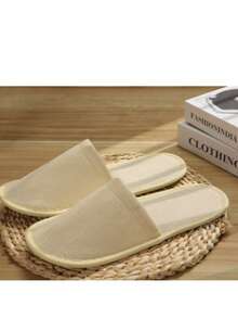 1 Pack Of 10/5/3/1 Pairs Hotel Disposable Slippers, Anti-Slip Bathroom Slippers, Thick Disposable Slippers Suitable For Home Guests, Women's Day, Travel Essentials, Wedding Favors, Y2k, Bedroom, Car Accessories Women, Kitchen Decor,Cute Stuff - Multicolor - View 3