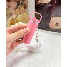 LAEKOU Mini Cup Keychain Compatible With Stanley Cup, Cute Tumbler  Holder Key Chain For Purse Bag Backpack - Hồng - Xem 5