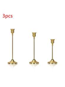 Bougeoir en laiton de forme conique, décoration de cheminée, décoration de table, bougeoir pour bougie pilier, cadeau de mariage, cadeau d'anniversaire, cadeau de remise des diplômes - Multicolore - Voir 14