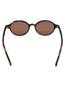 Round Sunglasses, Aesthetic Retro, Lightweight Frame, Preppy Streetwear Style - 動物印花 - 查看 4