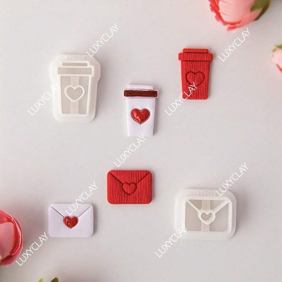 信件和邮箱造型软陶切割模具，适用于情人节首饰制作、婚礼耳环礼物等。 - 情人節 - 查看 1