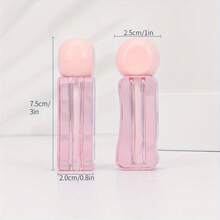 J·FOCUS 1支3毫升容量粉色盖唇彩空瓶，可填充唇彩，甜美少女风格，螺纹密封防漏设计，解决携带大容量唇彩的难题，适合美妆爱好者和化妆师使用。 - 粉色 - 查看 4