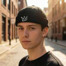 1顶软冠刺绣按扣帽，百搭街头运动嘻哈帽 - A - 查看 2